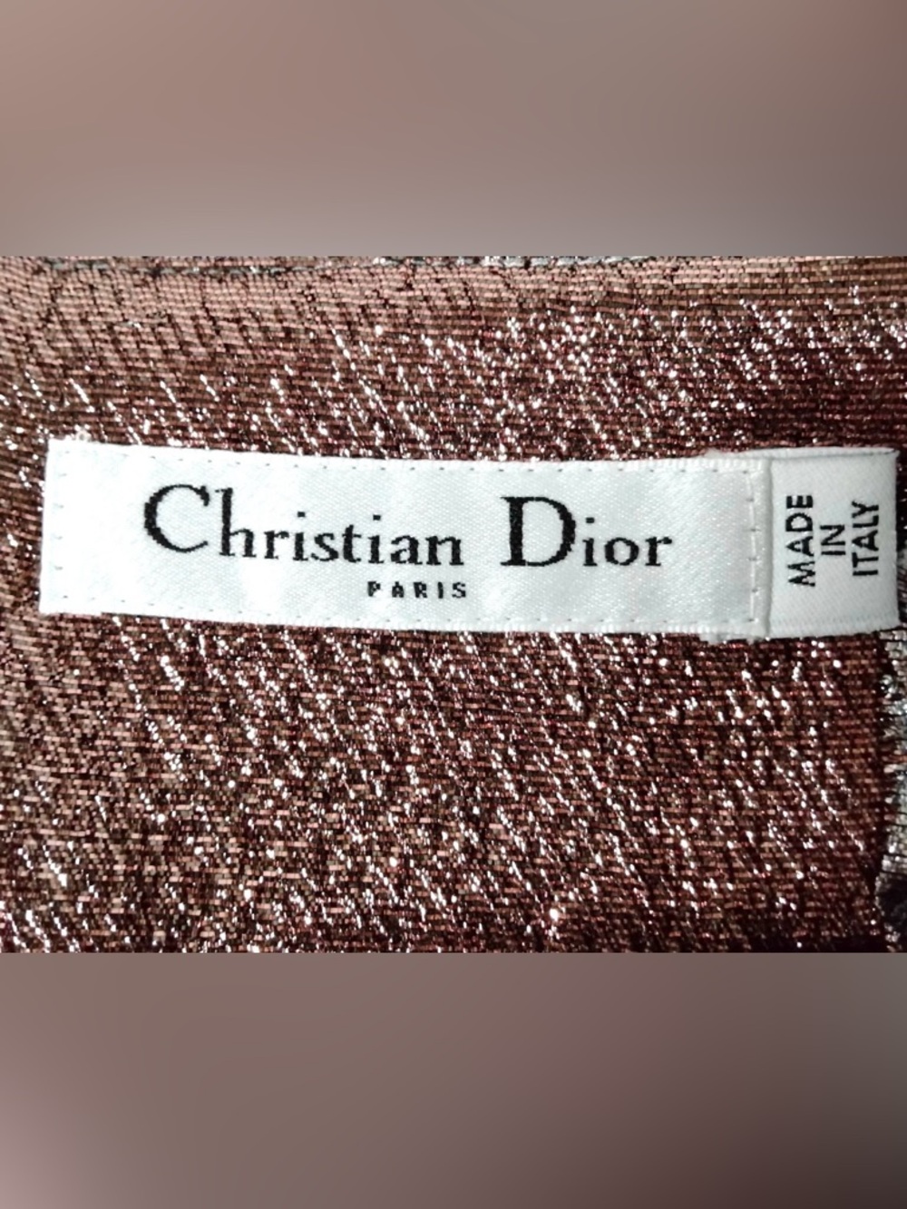 ✨🛍️ Christian Dior Metallic Plaid Print Mini Skirt in Pink, Silver, and Grey - Picture 5 of 6